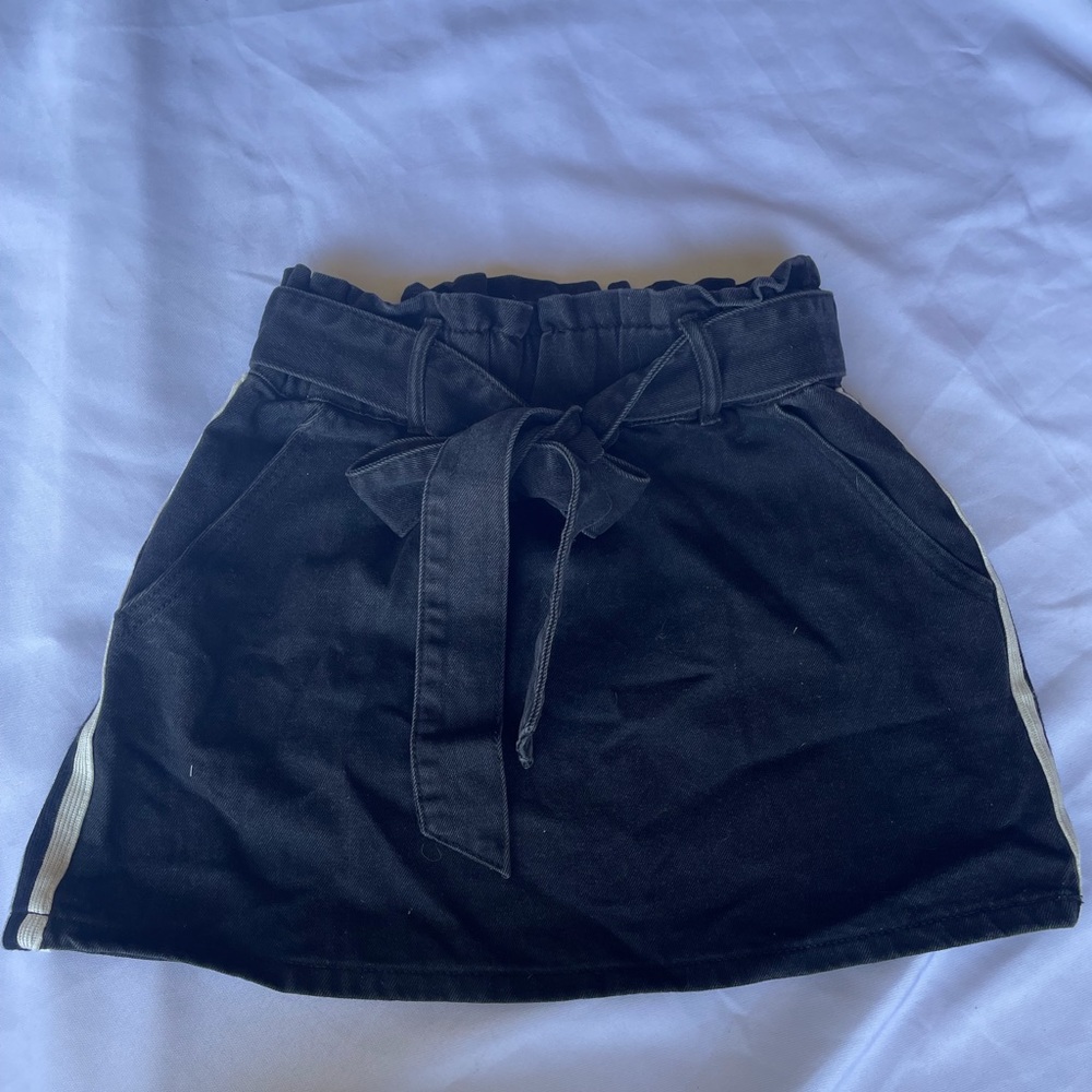 Black Jean Skirt